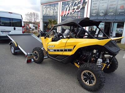 Plateau basculant porte YXZ Yamaha, quad, SSV, Rhino