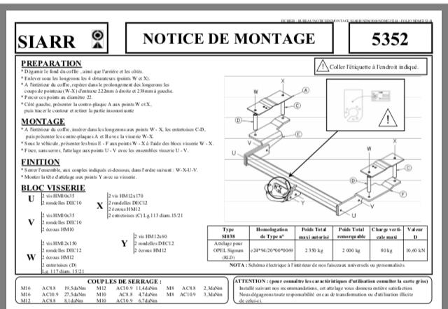 Attelage Opel Signum