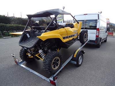 Plateau basculant porte YXZ Yamaha, quad, SSV, Rhino