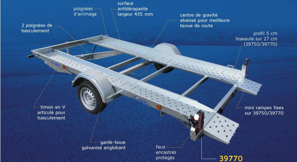 Remorque spéciale pour SSV 4 places,CANAM X3 RZR POLARIS