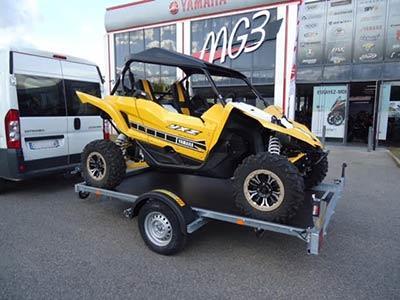 Plateau basculant porte YXZ Yamaha, quad, SSV, Rhino