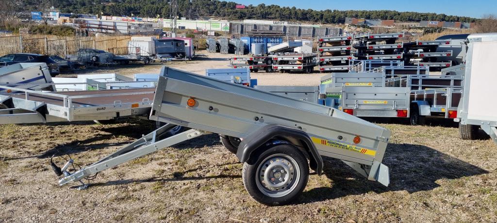 Remorque porte moto basculante ptc 500 kg - Équipement auto